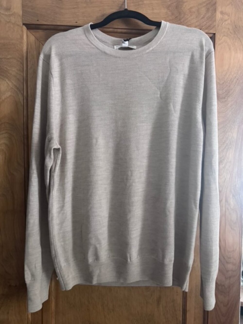 Banana Republic Mens Sweater Beige  L Large NEW NWT